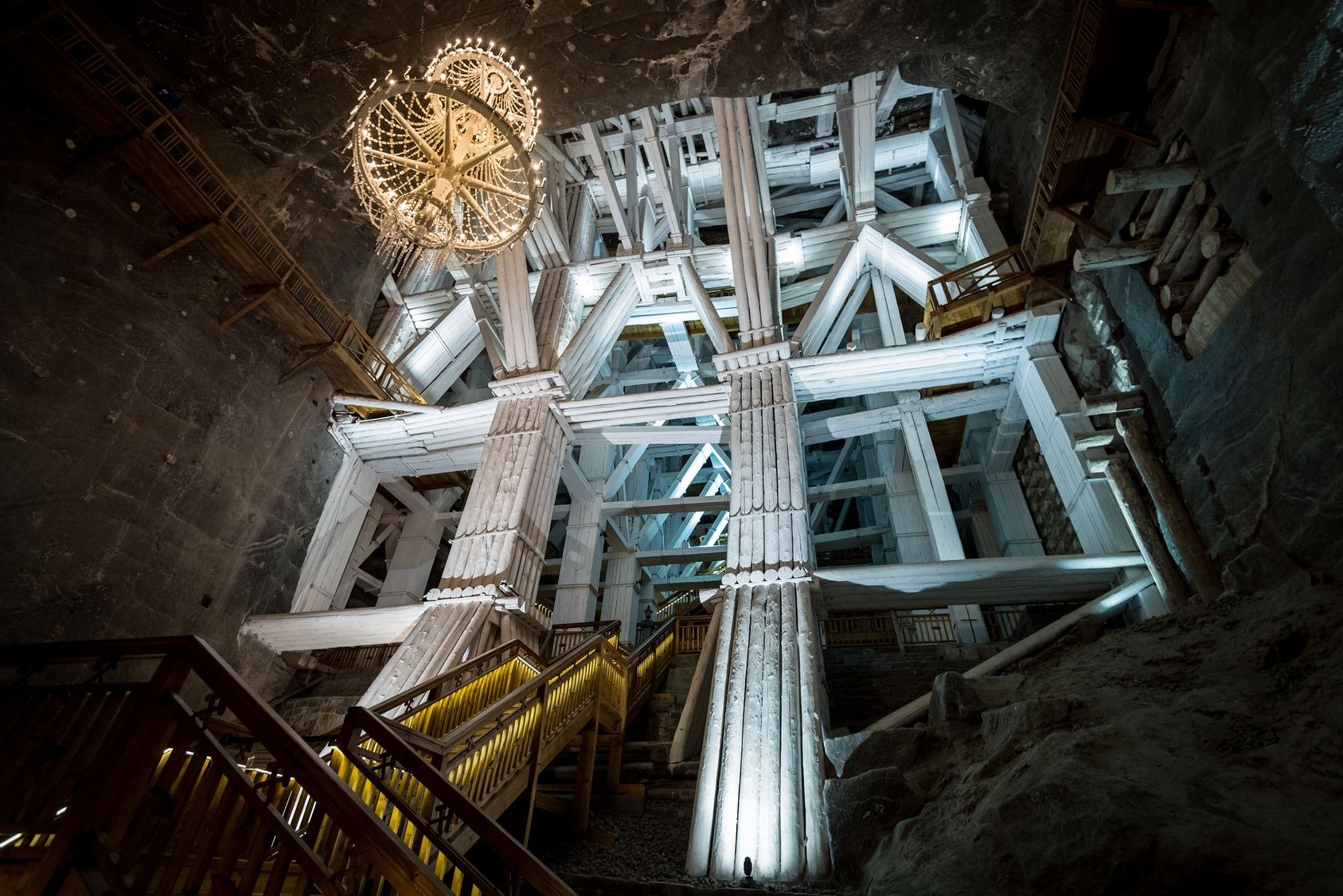 Podziemne trasy w Kopalni Soli w Wieliczce